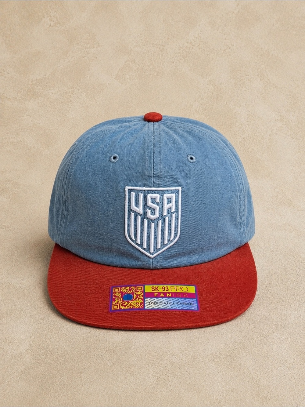 FANINK USA Soccer Snapback Hat Blue Red Vintage 1913 New With Tags - Picture 2 of 10